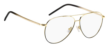 Designer Women Hugo Boss Eyeglasses: 1339 :  Gold Black(2)- SpecSMART Eye Clinic (Diagonal View)